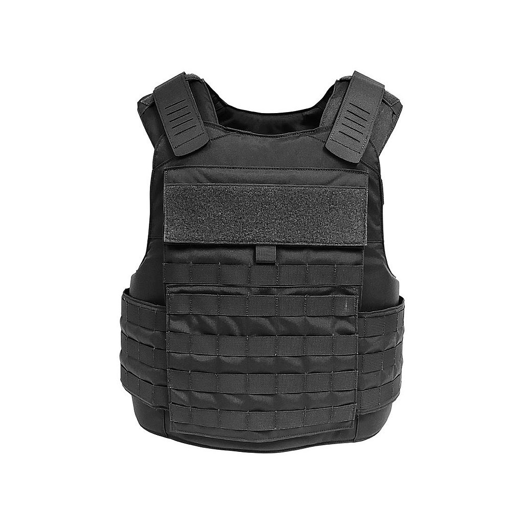 Warrior Full Cut Carrier Black Front View