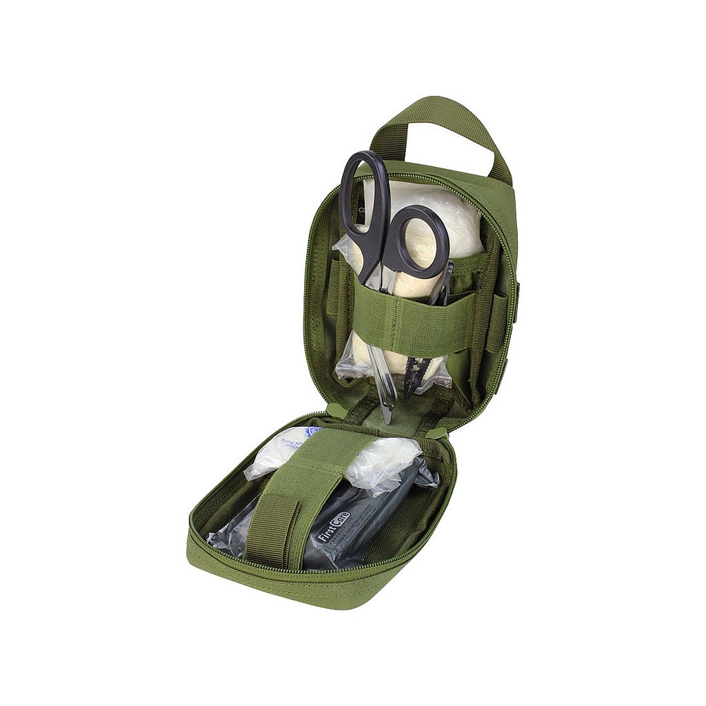 Rip Away Med Pouch Green Open