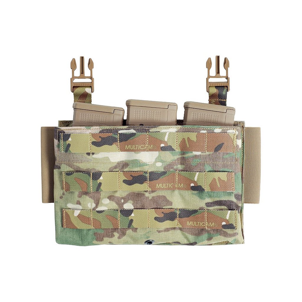 MOLLE Triple Mag Front Placard with magazines