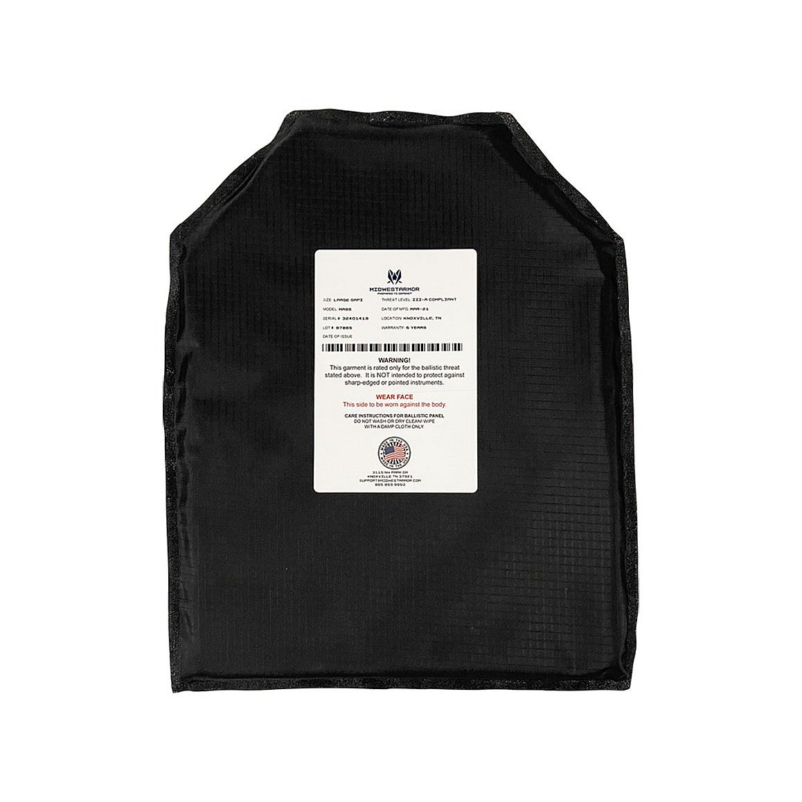 Stinger IIIA Concealed Soft Armor Panels | Midwest Armor