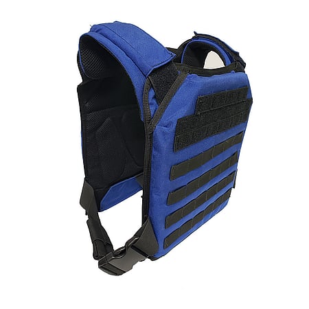EMS Plate Carrier Blue Left View