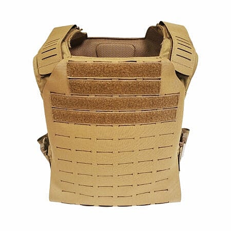 Sentry Laser Cut Carrier Coyote Front View