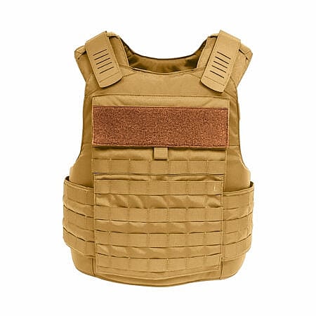 Warrior Full Cut Carrier Coyote Front View