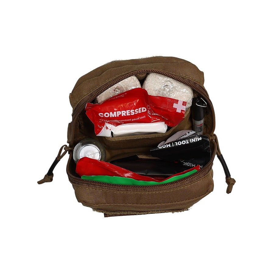 GP 5x5x2 EMT Pouch Coyote Inside Filled